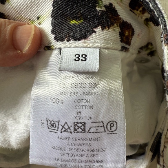 Givenchy Rare Gypsophila/Baby Breath Print Jeans SS15 Runway Men’s Jeans US33 - Picture 7 of 8